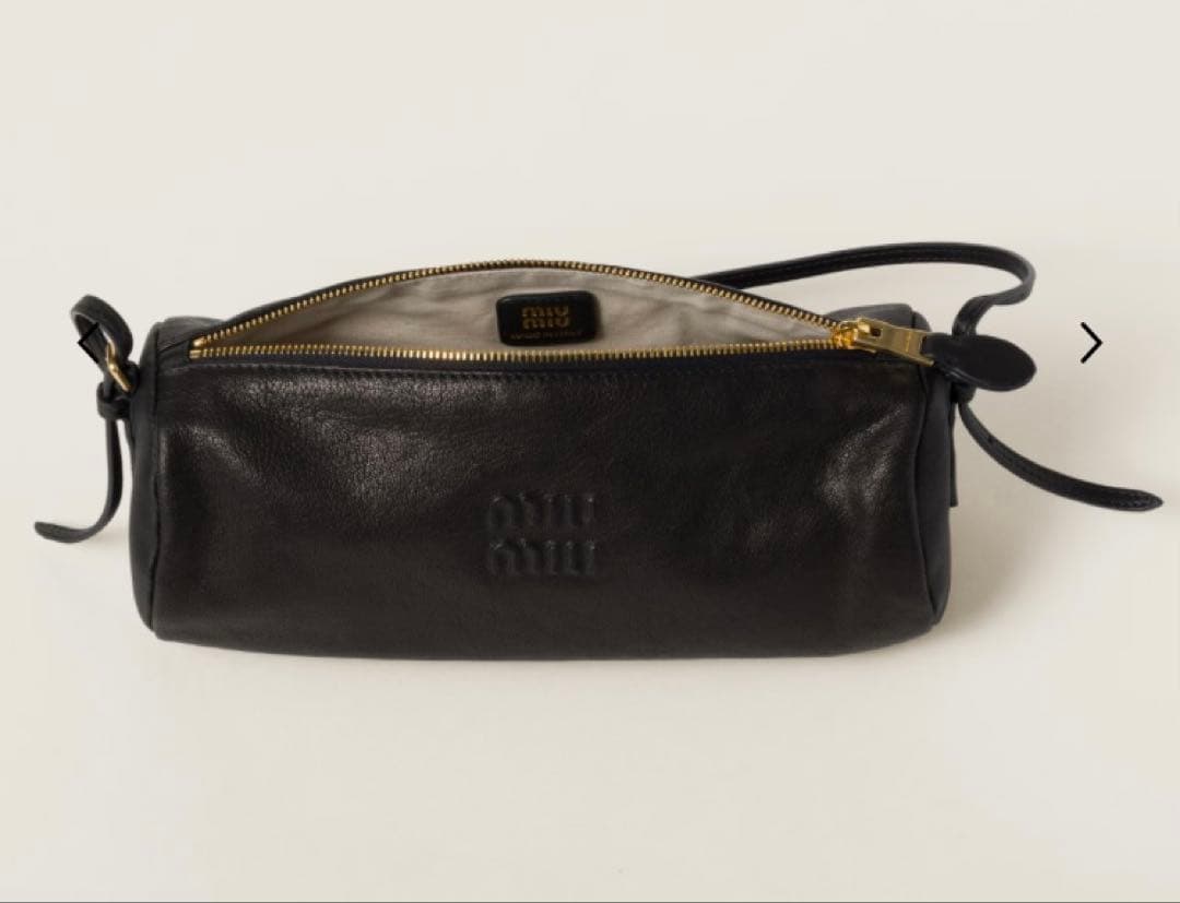 Miu Miu ナッパレザーポーチ ブラック 新品未使用