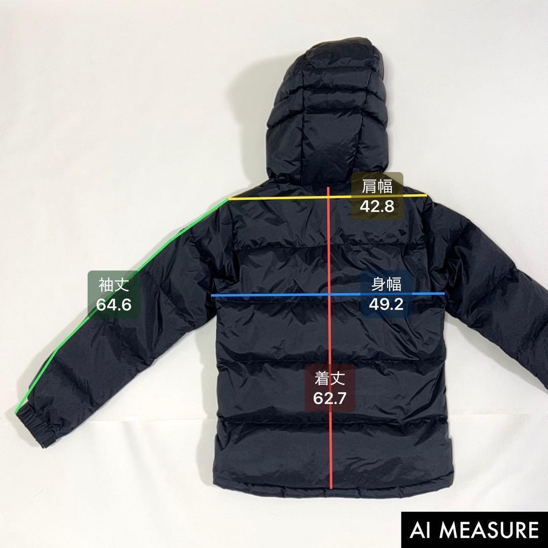 NANGA オーロラダウンジャケット フード カモフラ 迷彩 ブラック S