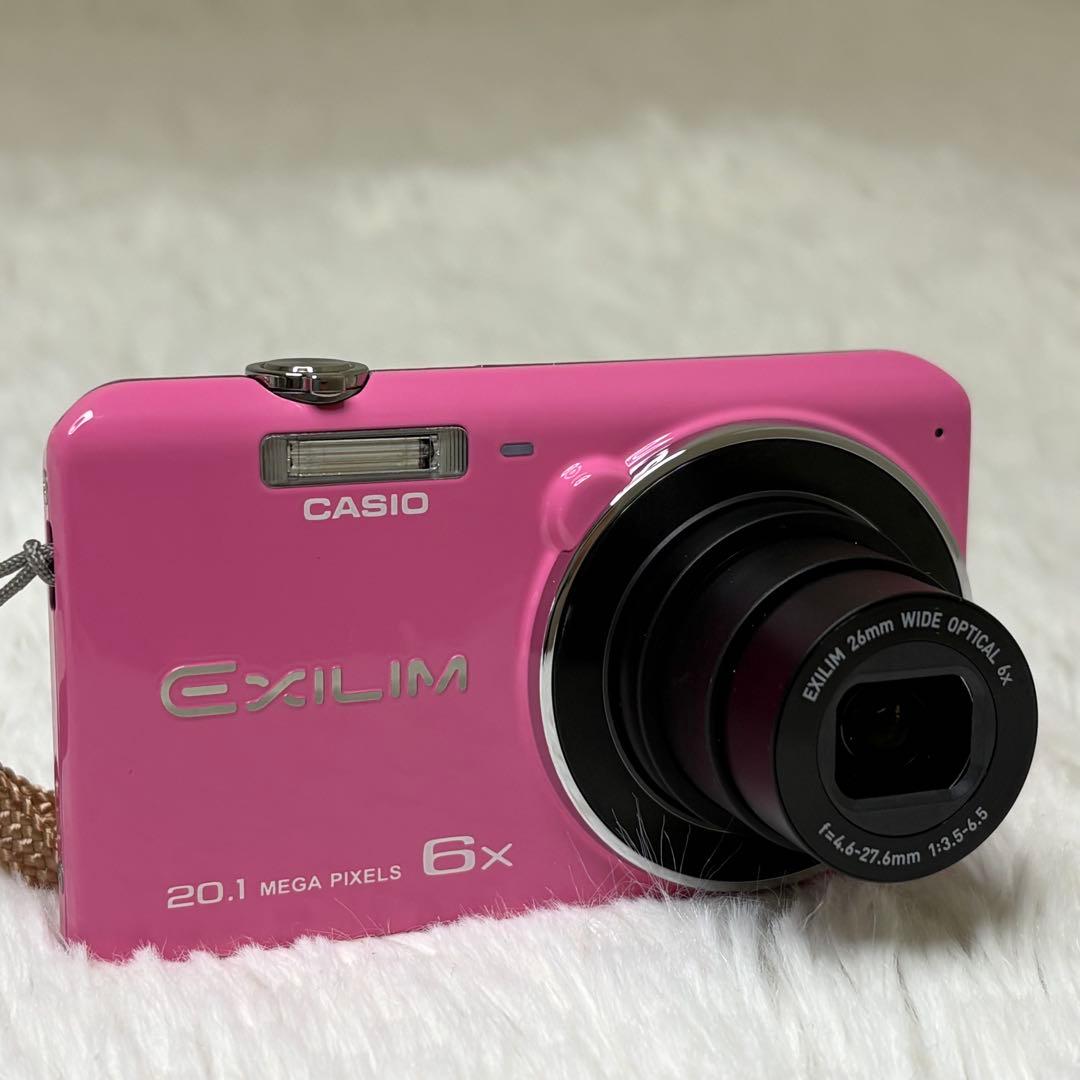 美品　CASIO カメラ　エクシリム　EX-ZS35 ピンク コンデジ　動作品