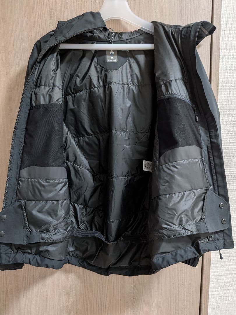 モンベル　パウダーステップパーカ　ブラック　M