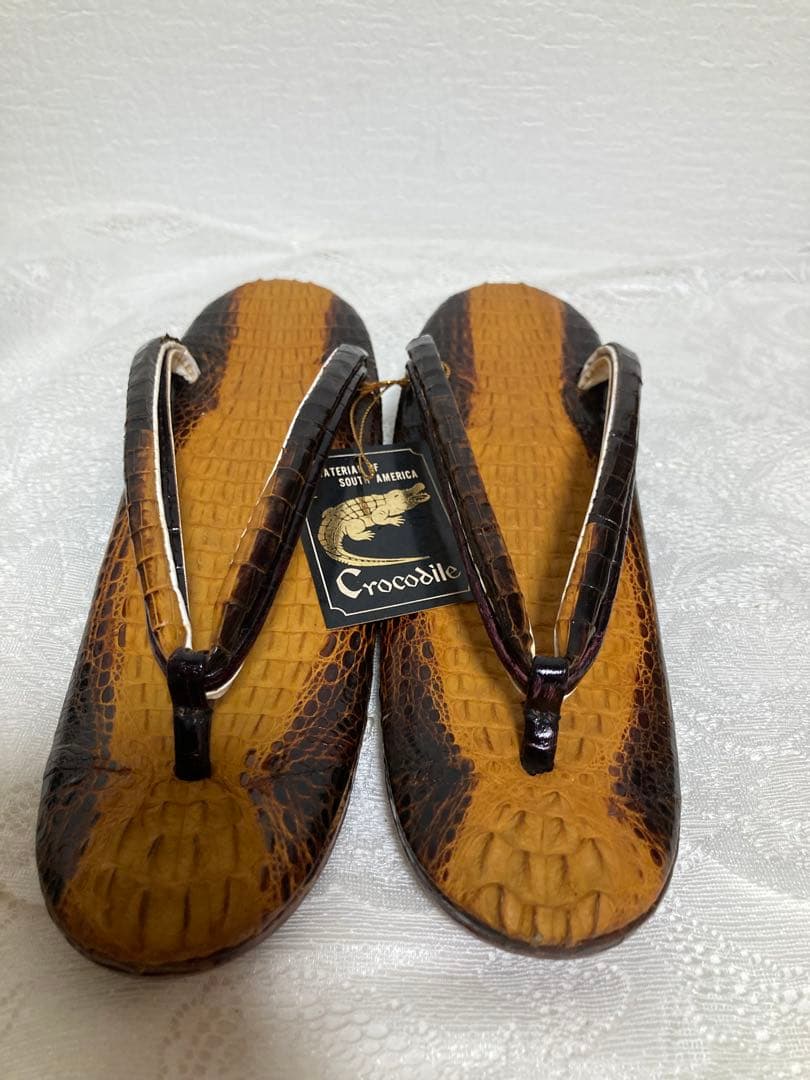 【希少美品】東京クロコダイルバッグ & IRA認定カイマンクロコ草履