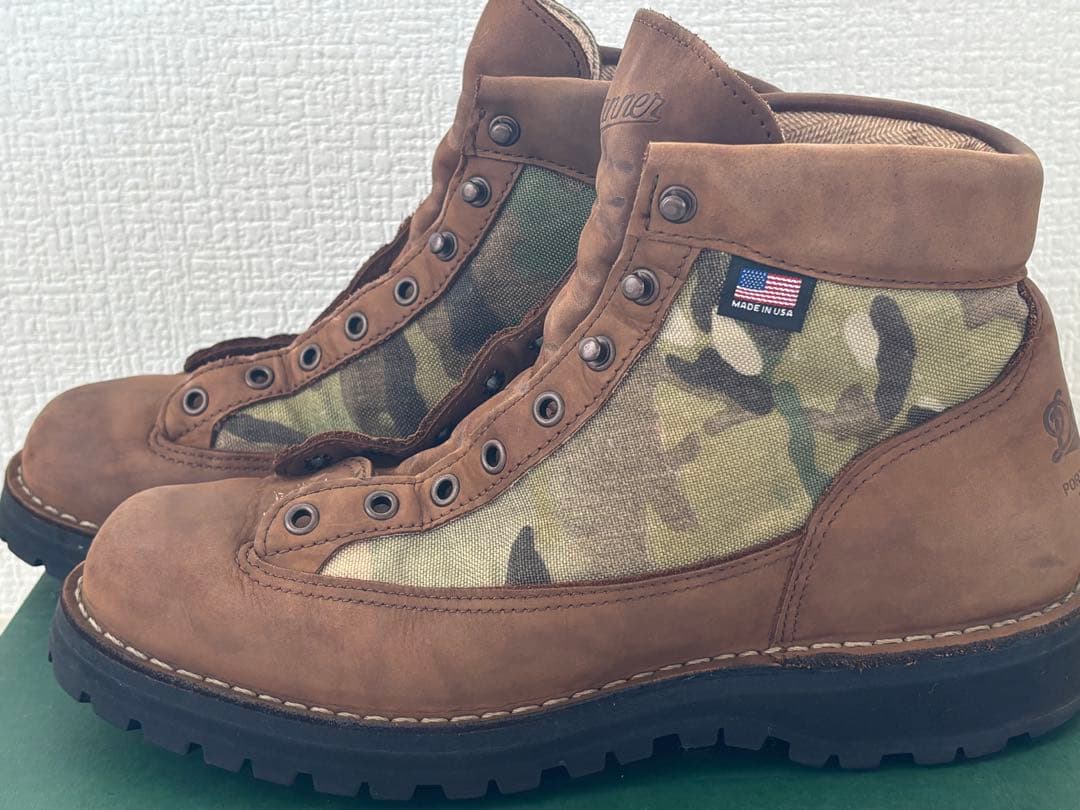 Danner ハイカットブーツ ブラウン/迷彩　サイズUS9