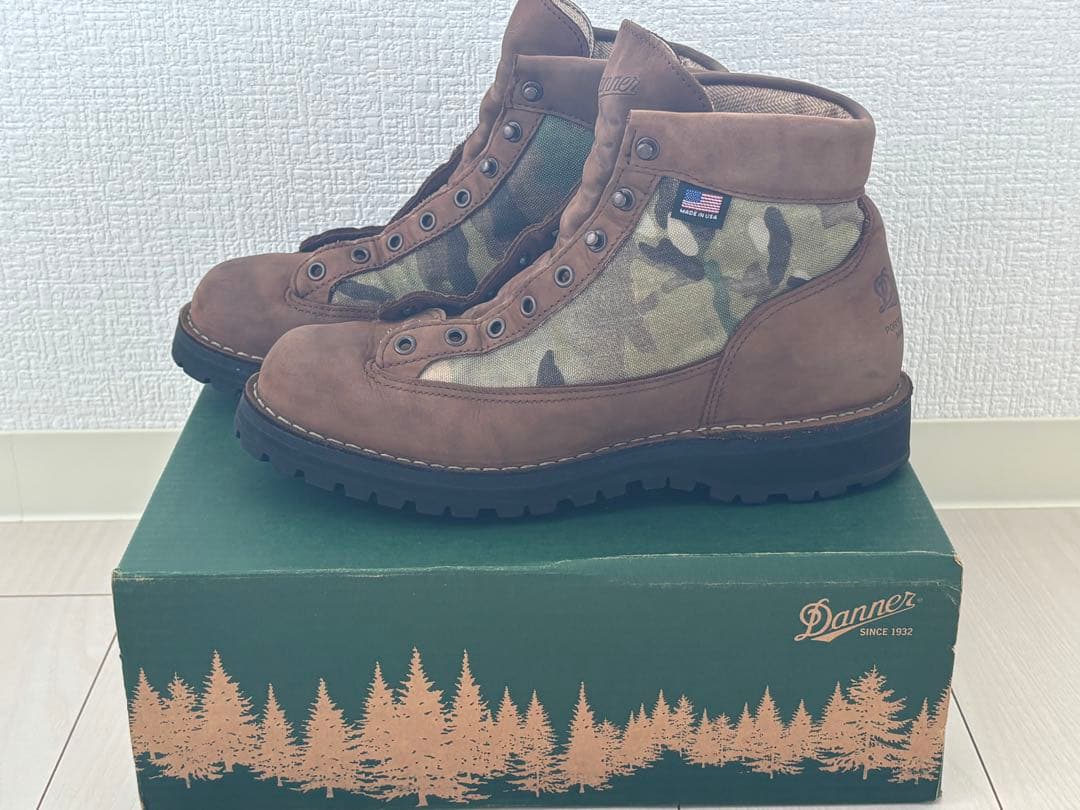 Danner ハイカットブーツ ブラウン/迷彩　サイズUS9