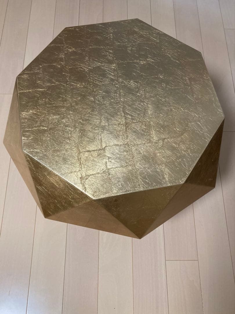 美品　Francfranc ダイヤモンドテーブル ゴールド　フランフラン