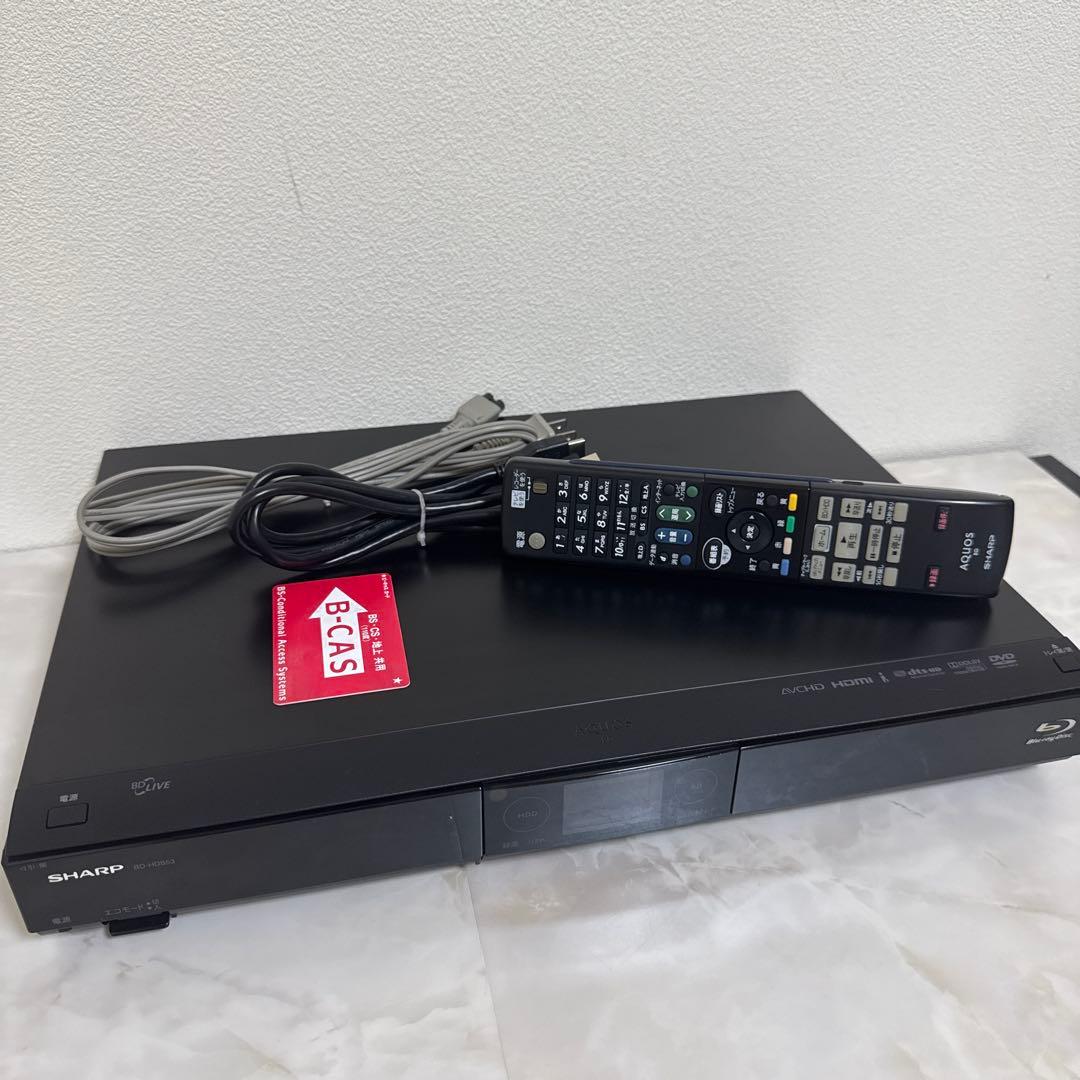 送料込 SHARP 320GB 1チューナー ブルーレイレコーダー AQUOS