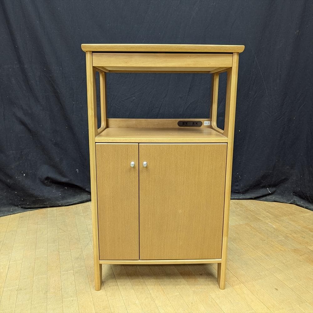 カリモク　電話台　FAX台　キャビネット　サイドボード　花台　飾り台　コンソール