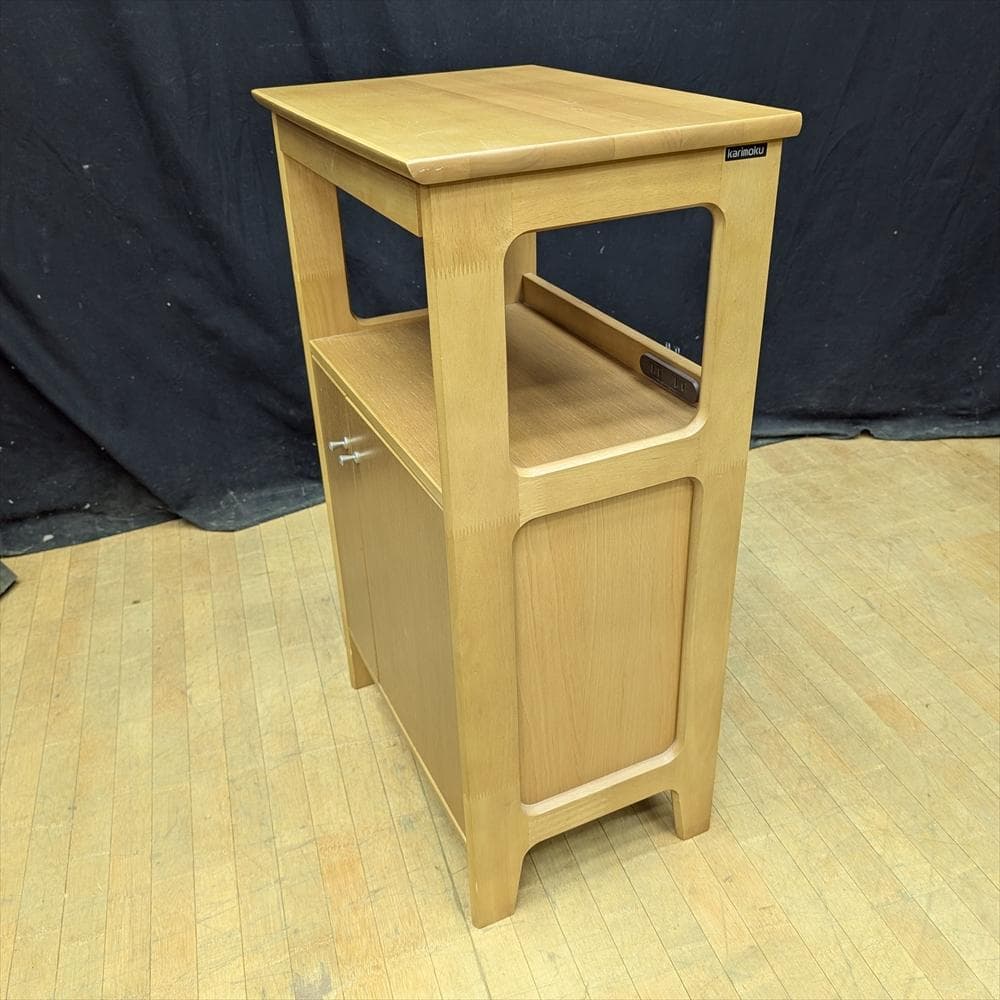 カリモク　電話台　FAX台　キャビネット　サイドボード　花台　飾り台　コンソール