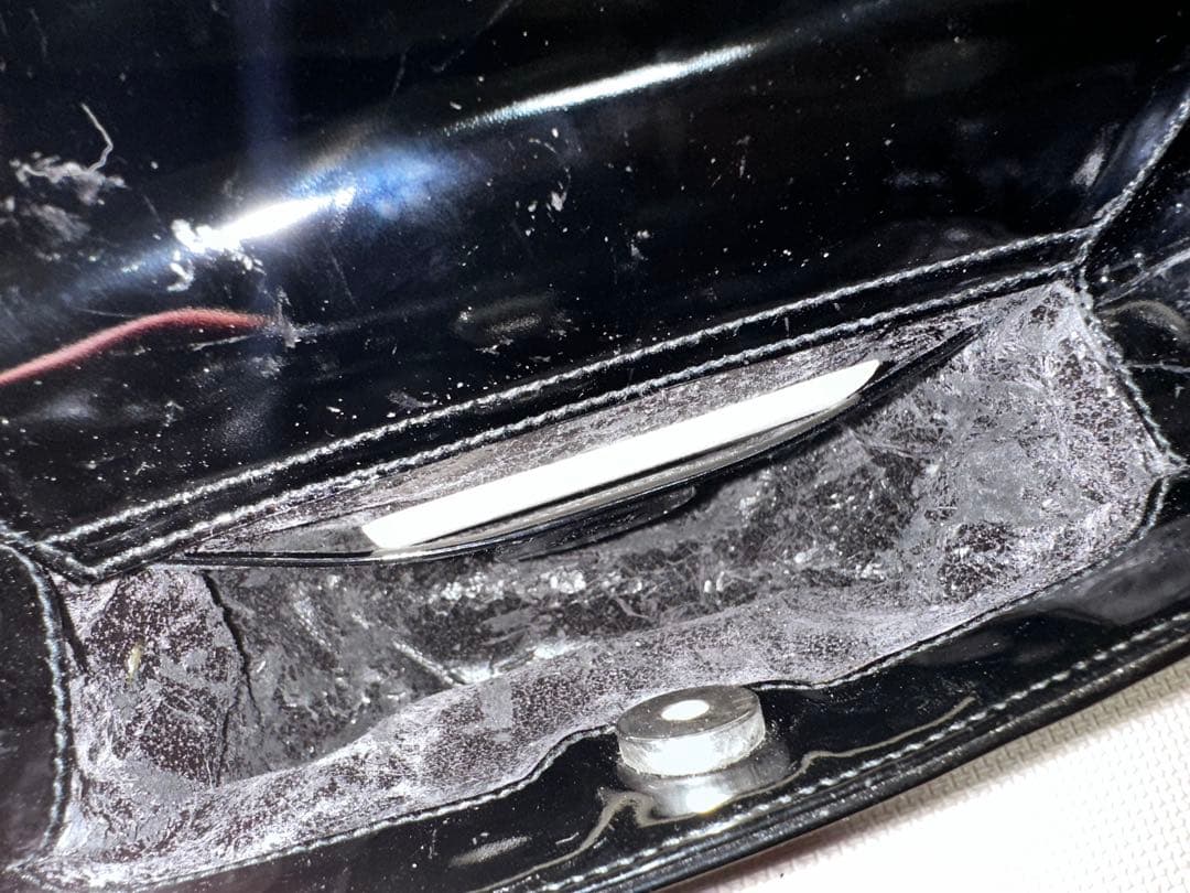 グッチ インターロッキングG ワンショルダーバッグパテントレザー