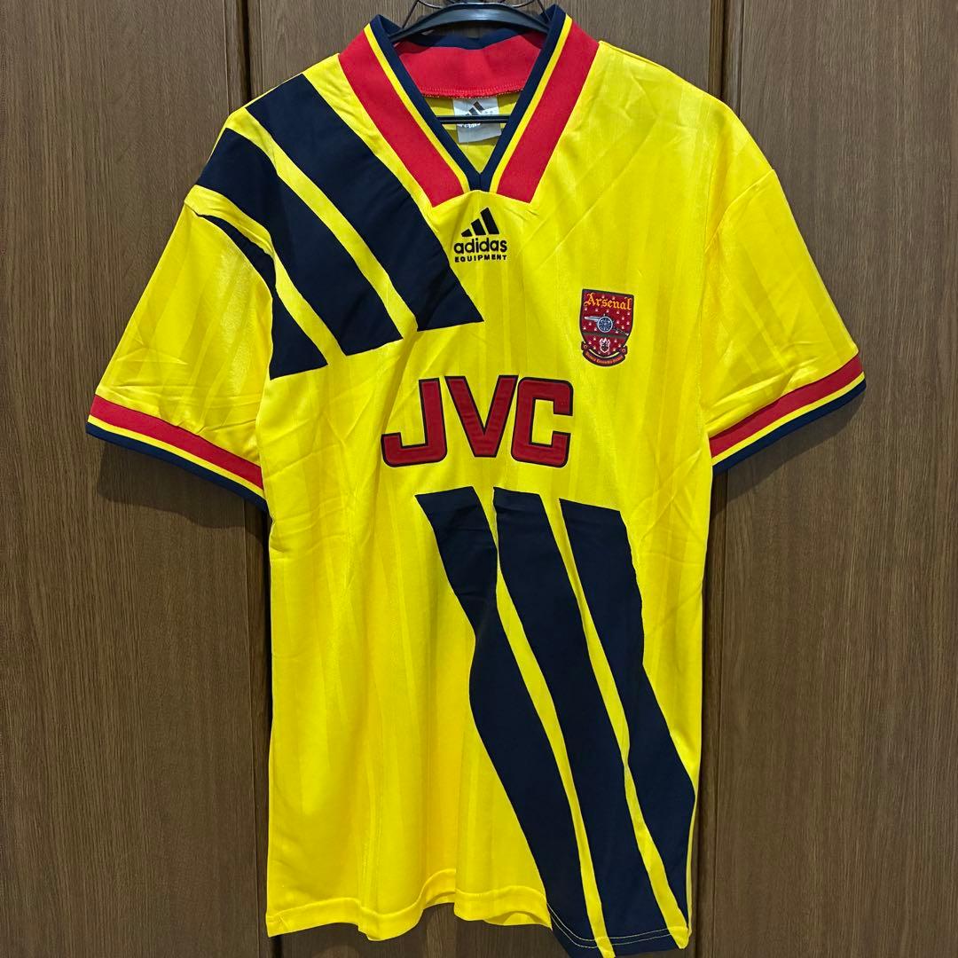アーセナル adidas JVC ユニフォーム 復刻モデル イエロー 90’s