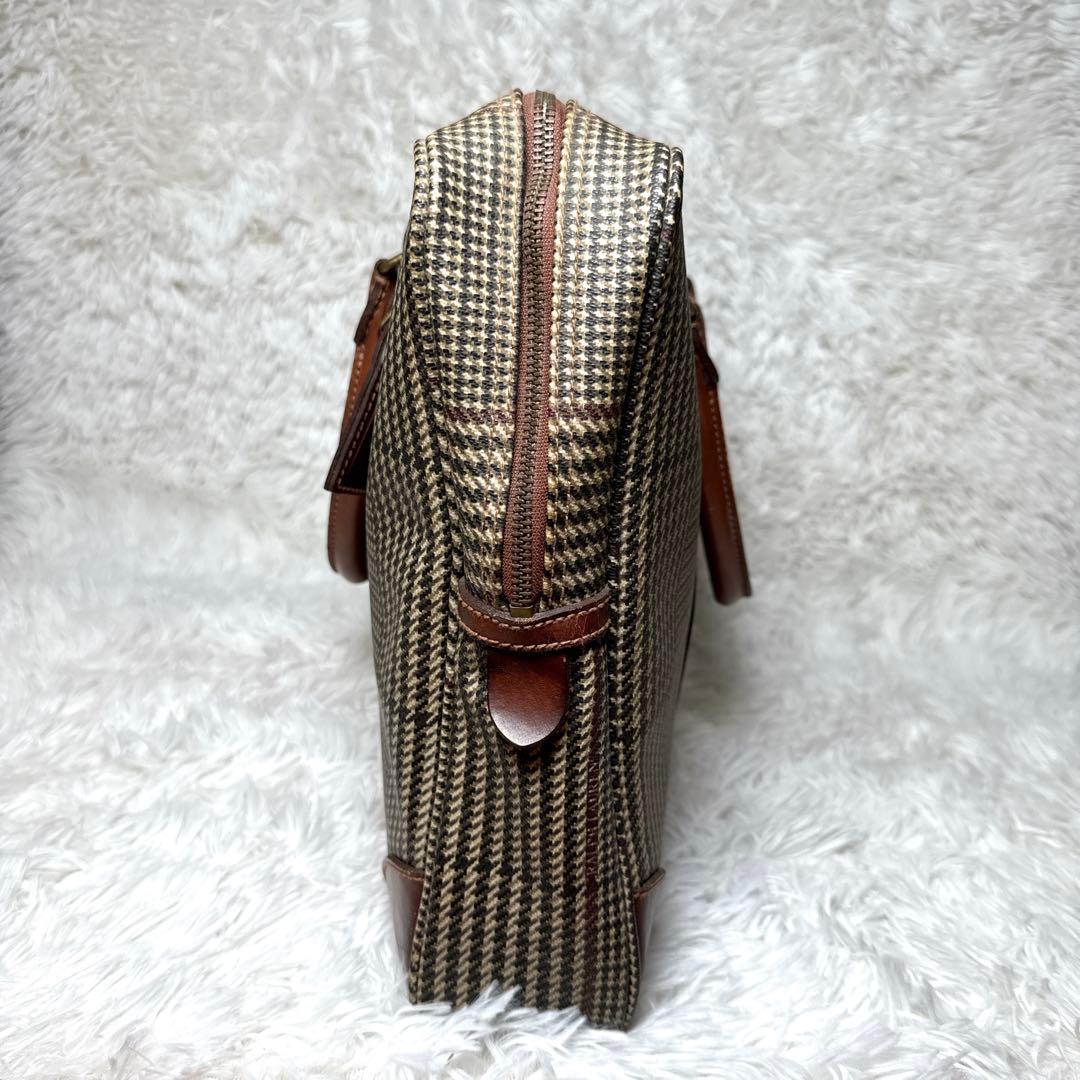 ポロラルフローレン ビジネスバッグ A4可能 千鳥格子 ブリーフケース ロゴ金具