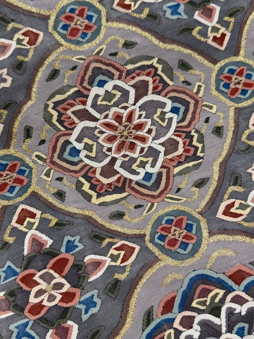 明綴れ 袋帯 金糸 正絹