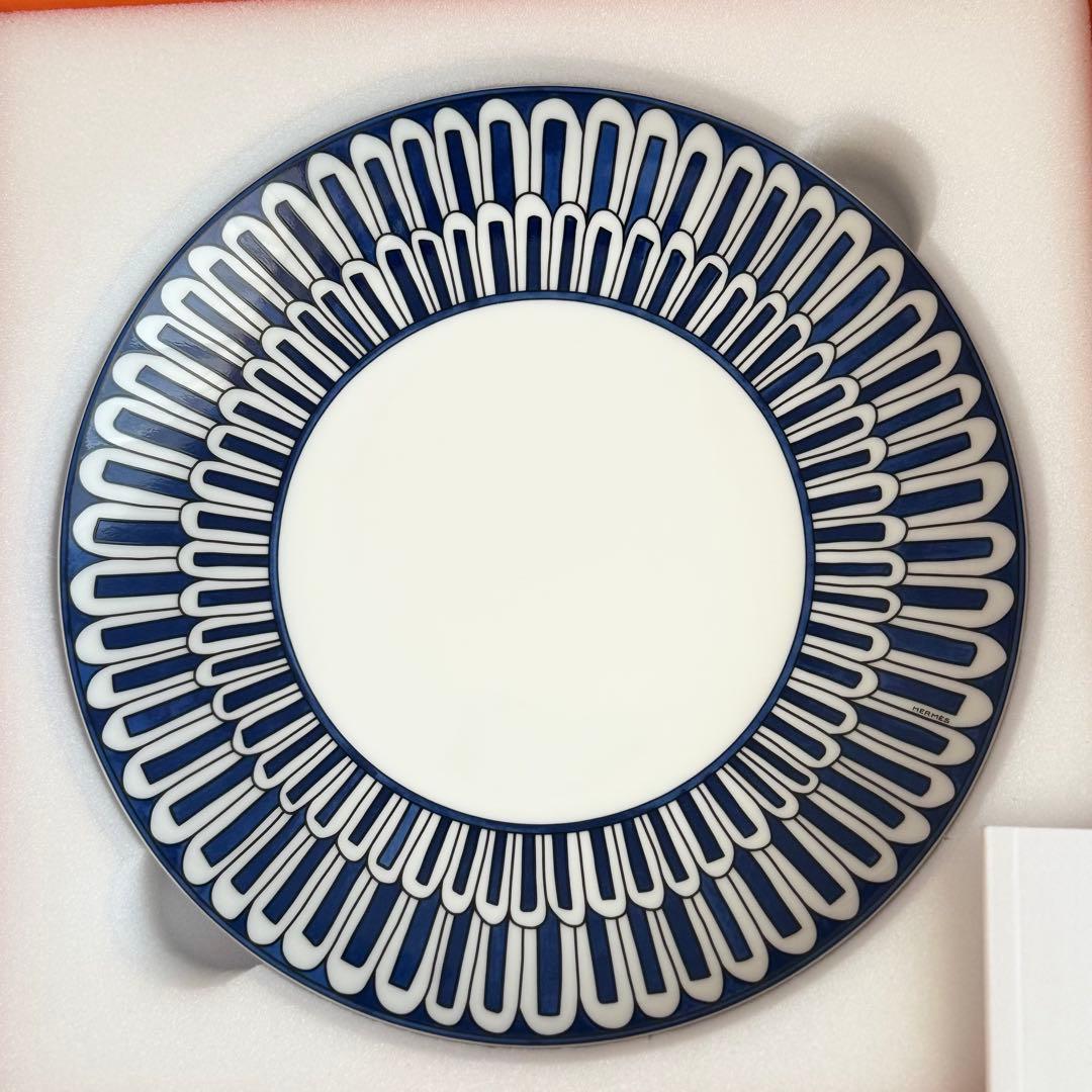 HERMES エルメス ブルーダイユール デザートプレート 2枚セット