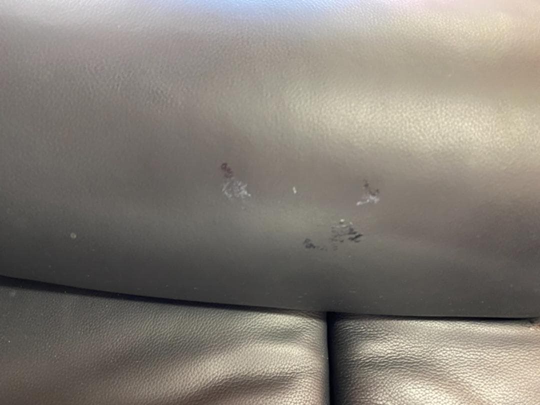 ニトリ　電動リクライニングソファ ブラック グレー 合成皮革