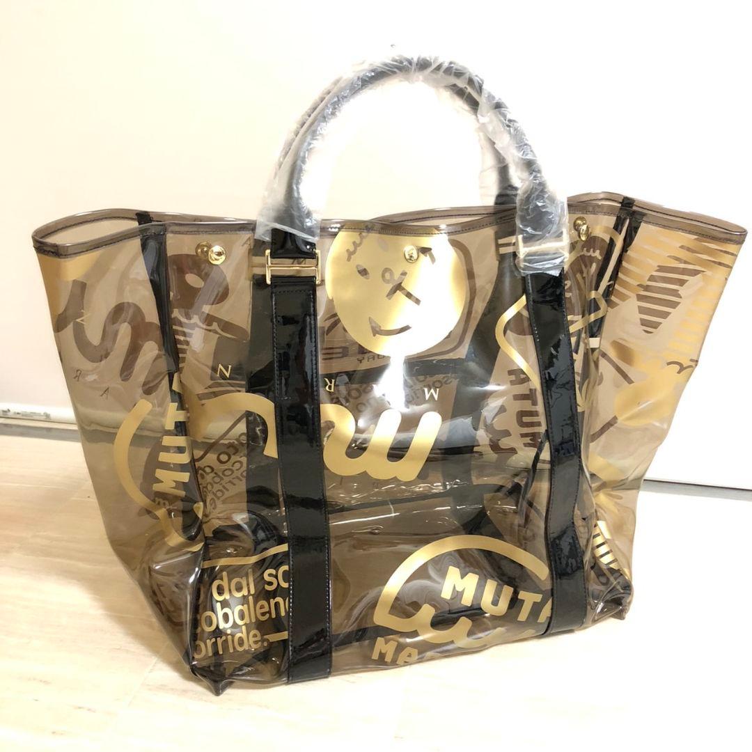 MUTA MARINEムータマリン クリア トートバッグビーチバッグ ブラック