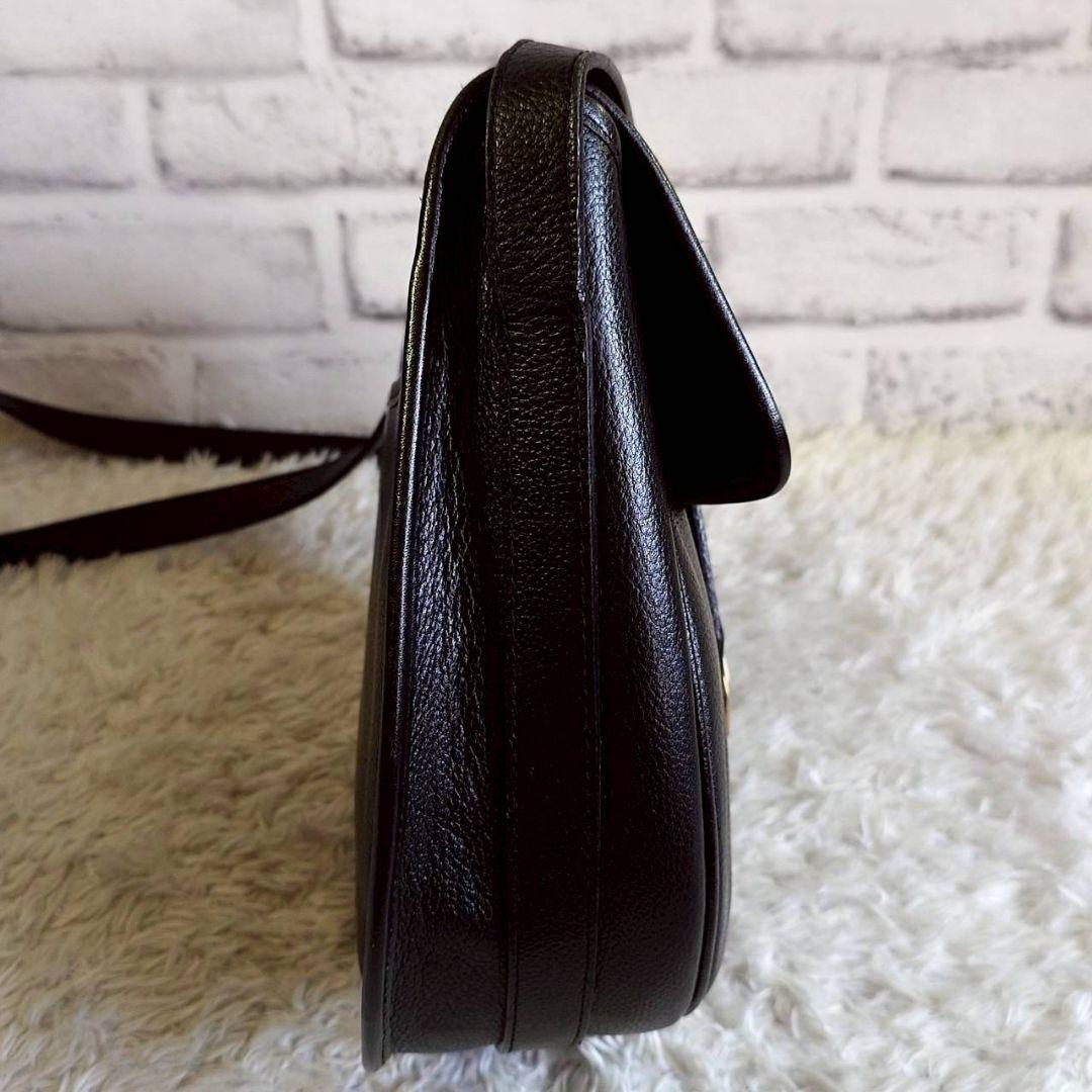 イヴサンローラン カサンドラ ショルダーバッグ 斜め掛け レザー ブラック ロゴ