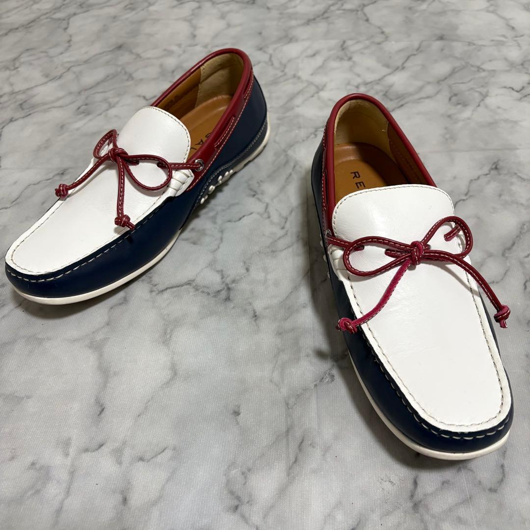 ほぼ未使用 REGAL 55PR 日本製 デッキシューズ コンビ 25