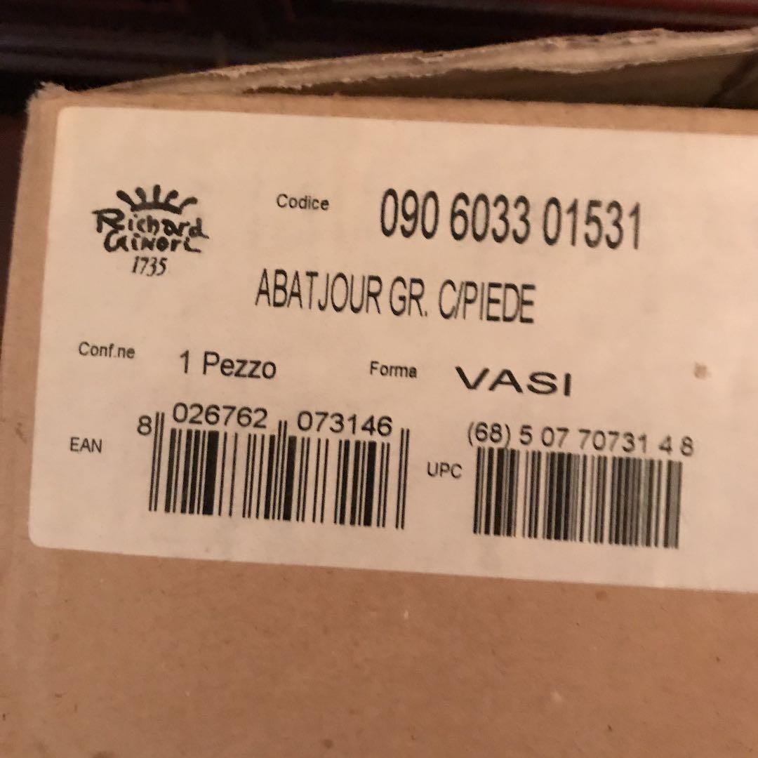 未使用　イタリア　リチャード　ジノリ　テーブルランプ　イタリアアンフルーツ柄