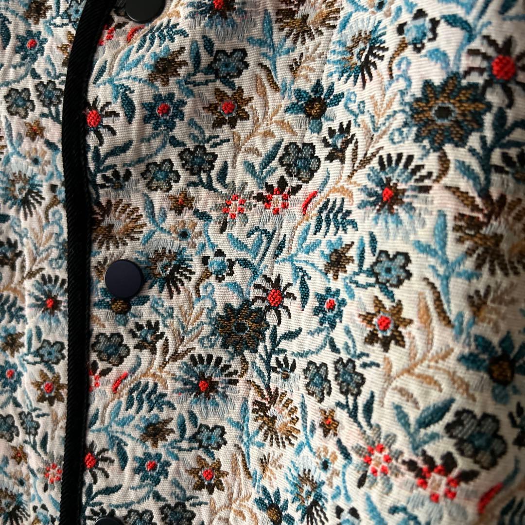 MACPHEE フローラルゴブラン ノーカラージャケット マカフィー　2023