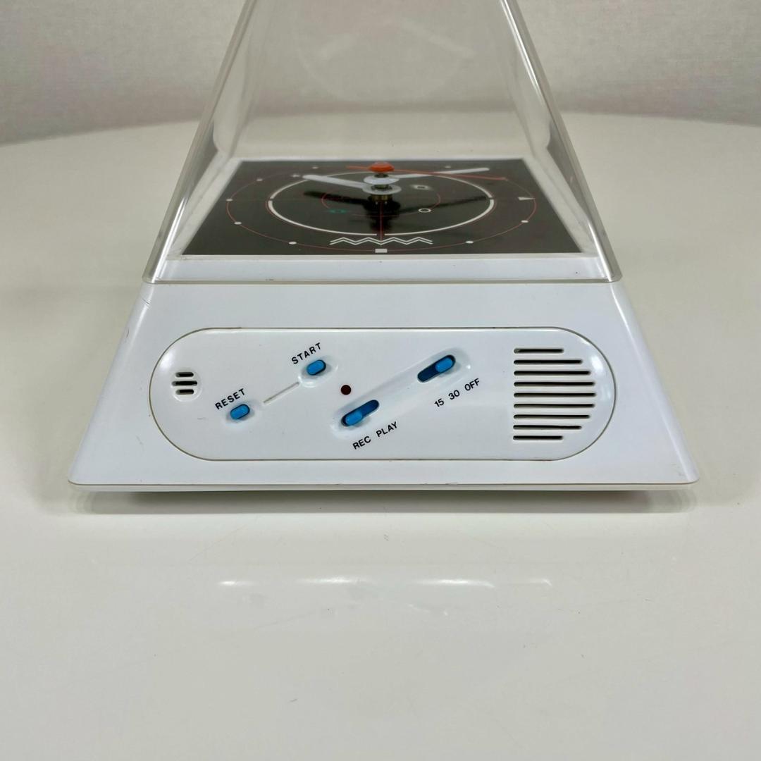 80's ピラミッド型 クロック テーブルクロック 置き時計 ヴィンテージ