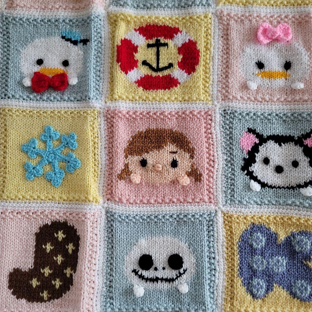 ディズニー　ツムツムのニット&クロシェ