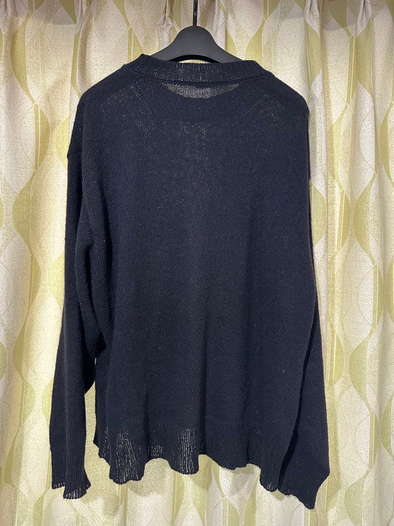 comoli カシミヤクルーネックニット　navy
