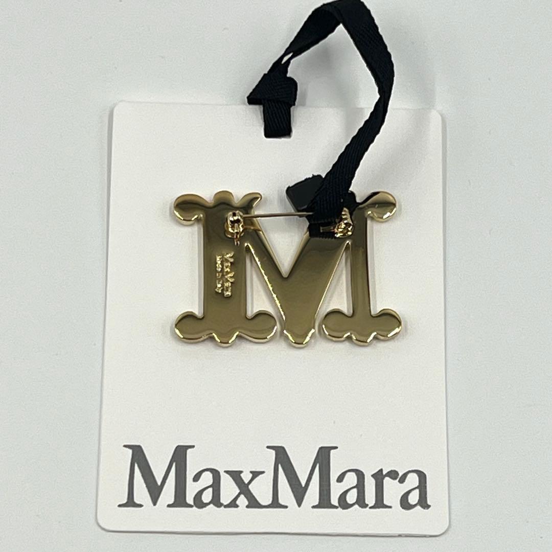 【Max Mara】マックスマーラ Mロゴ ブローチ