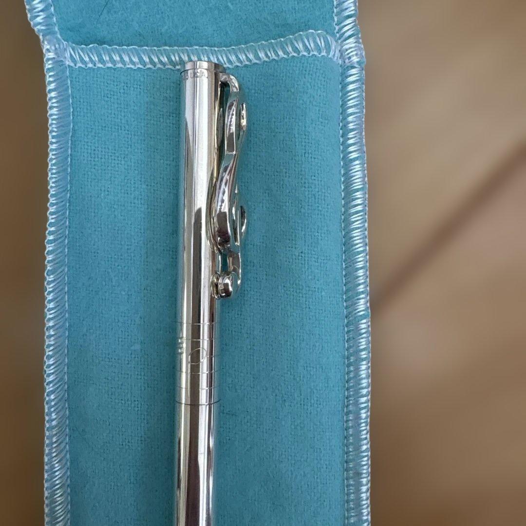 TIFFANY ＆ Co.シルバート音記号モチーフ　ボールペン ユーズド美品