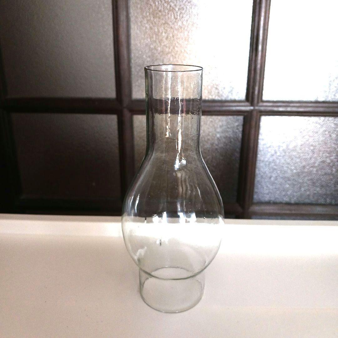 アンティーク吊りオイルランプ　　スカイブルー