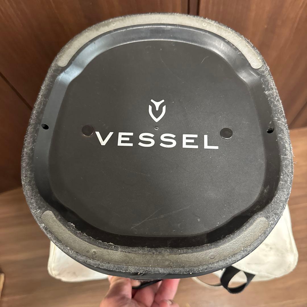 VESSEL Player 3.0 キャディバッグ ホワイト フード　カバー付き