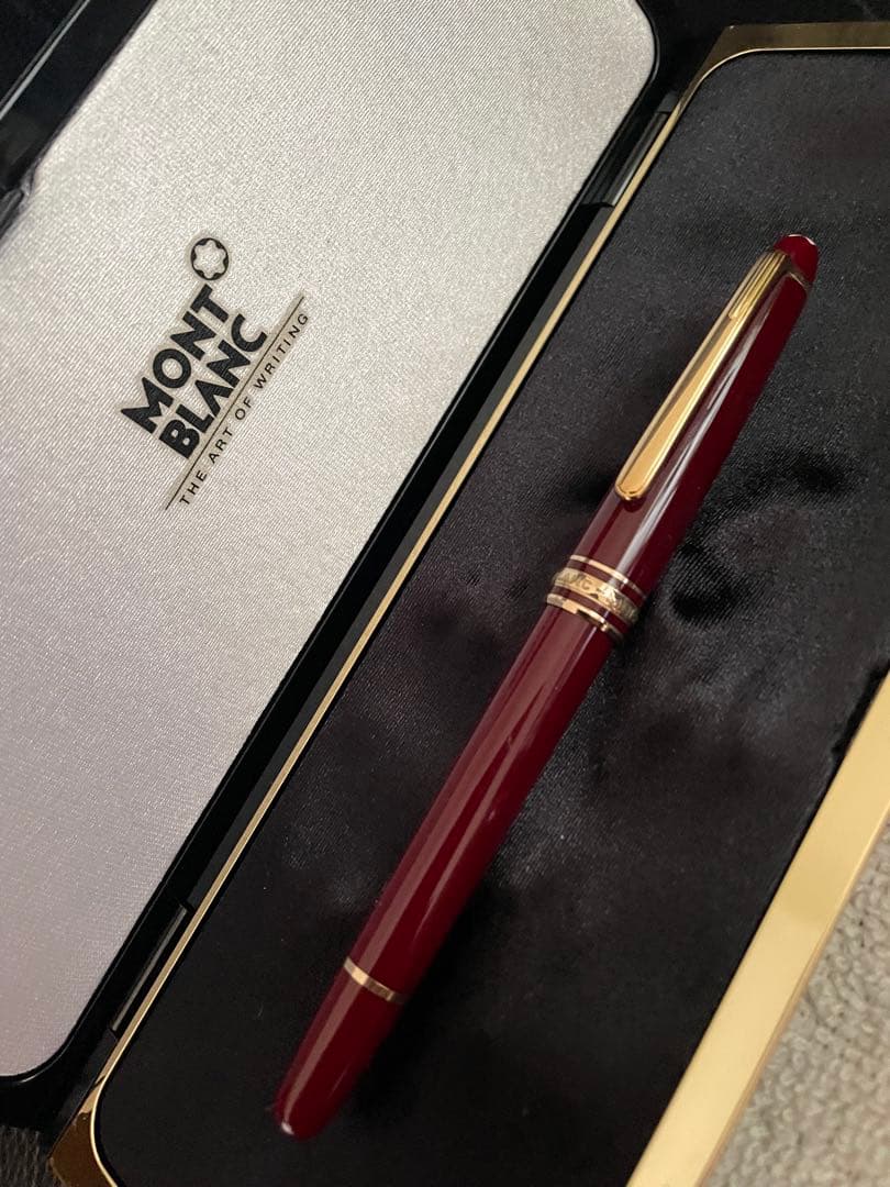 ◾️ボルドー美品◾️モンブラン144 万年筆◾️マイスターシュテュック クラシック◾️