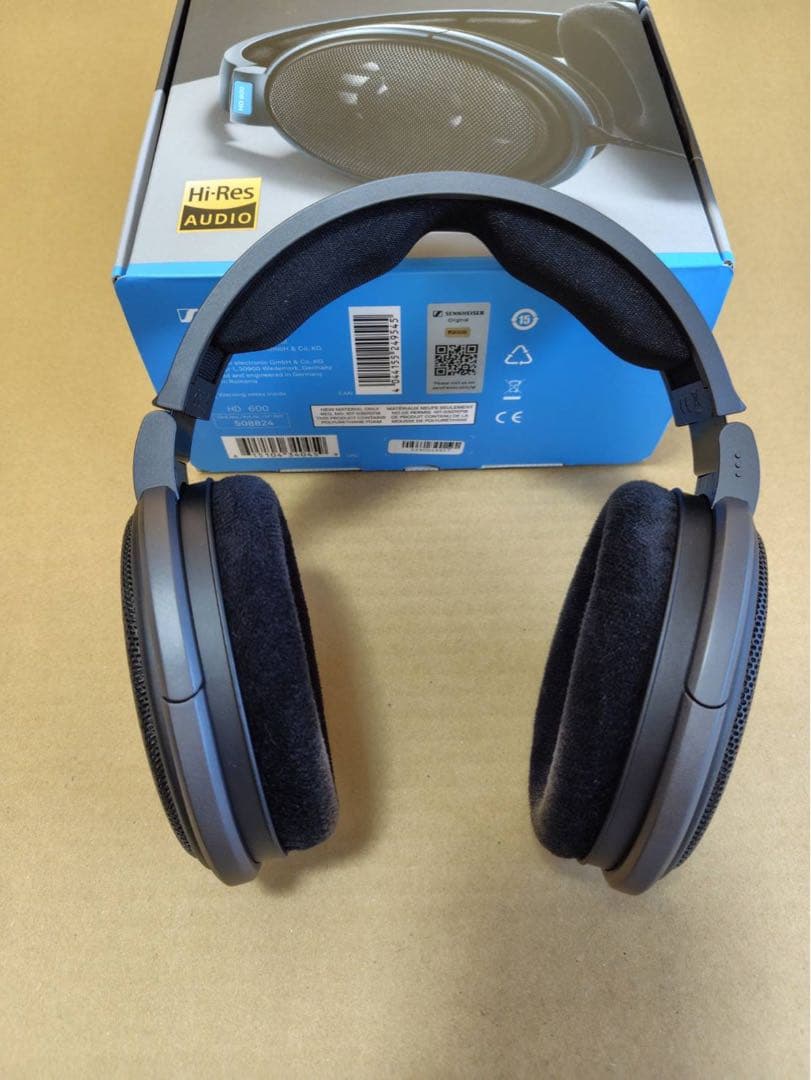SENNHEISER HD600 ヘッドホン 純正イヤーパッド付属