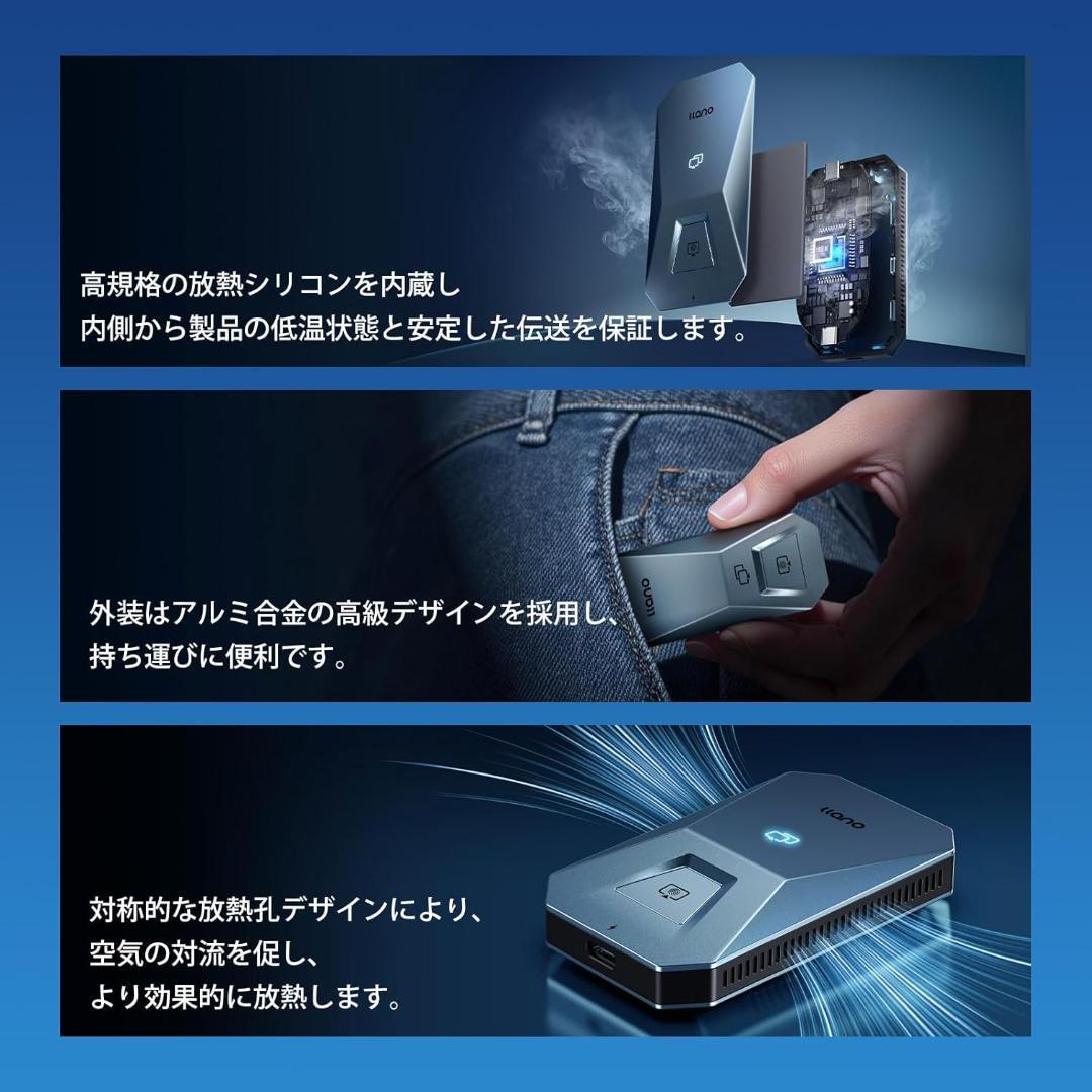 ワイヤレス HDMI 無線送受信機セット PD65W充電対応 最大50m無線伝送