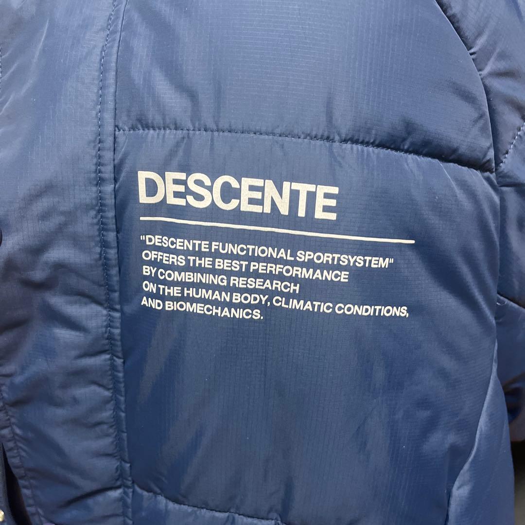 ネイビー ベンチコート フード付き