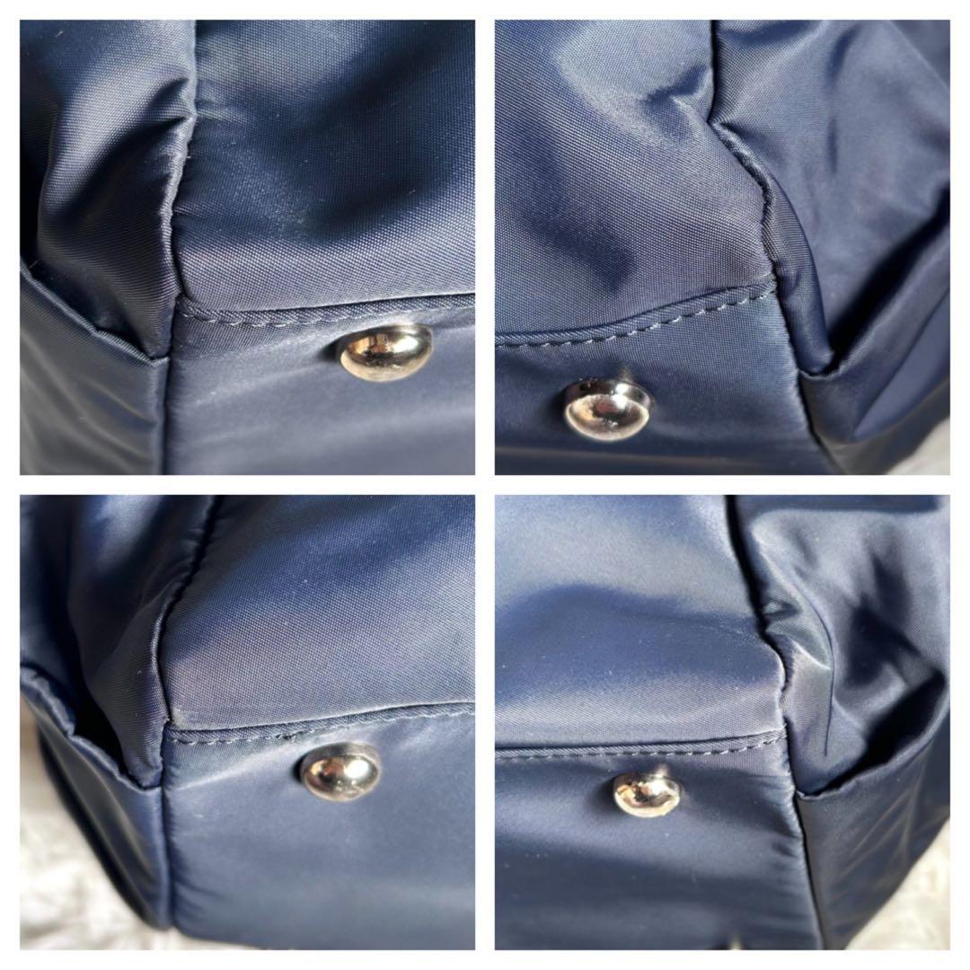 未使用　トッカ　完売品 DUAL RIBBON NYLON TOTEトートL 紺