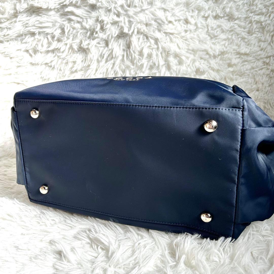 未使用　トッカ　完売品 DUAL RIBBON NYLON TOTEトートL 紺