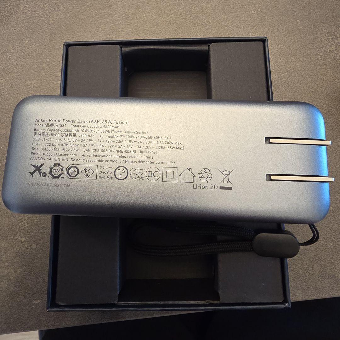 スマホアクセサリー ANKER Aker Prime Power Bank 9600mAh