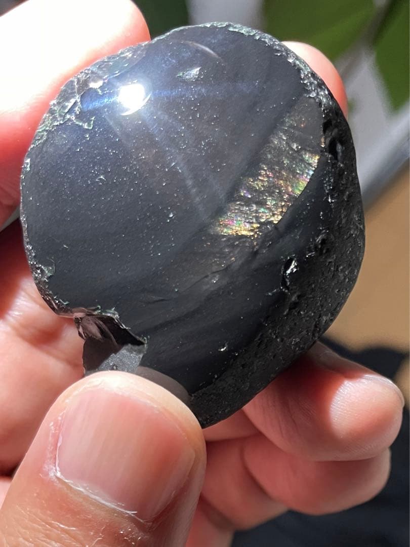 研磨品　十勝石玲瓏　ゴールデンレインボー　特級品