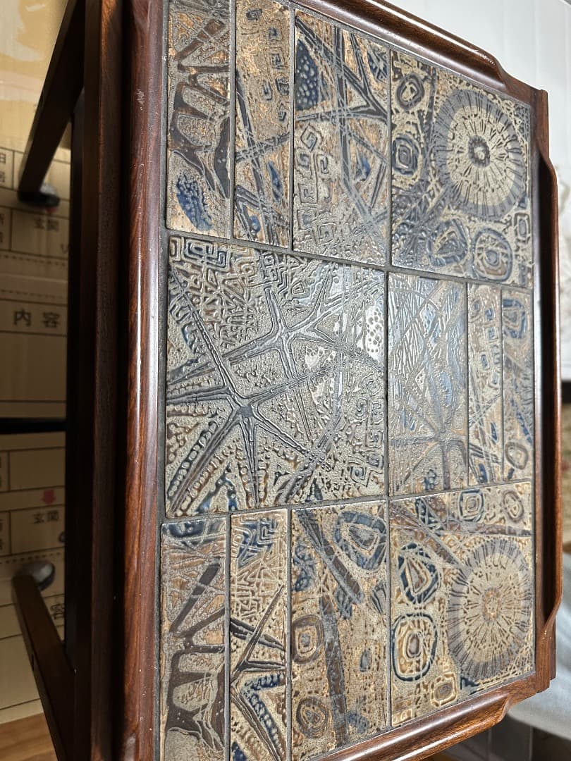 ロイヤルコペンハーゲン✖️ハスレヴ　アンモナイトサイドテーブル北欧家具ビンテージ