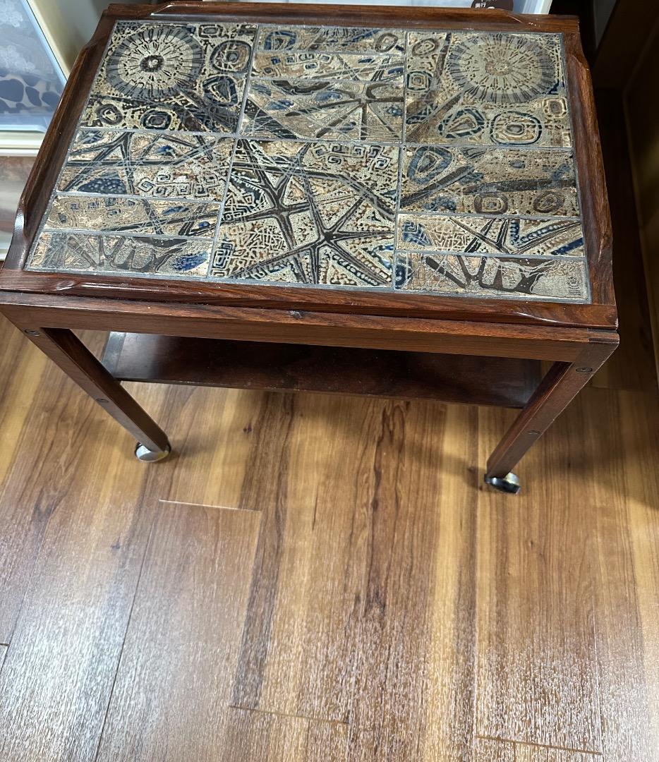 ロイヤルコペンハーゲン✖️ハスレヴ　アンモナイトサイドテーブル北欧家具ビンテージ