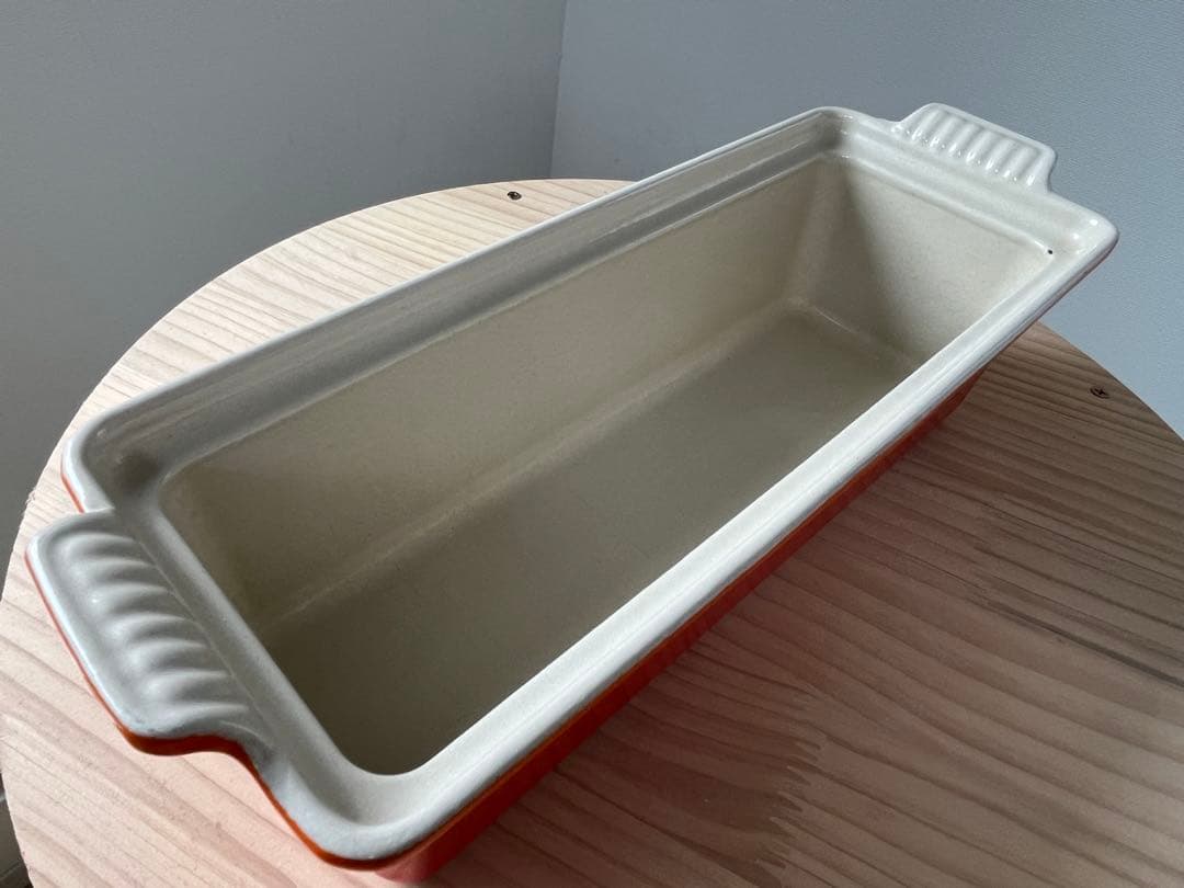 Le Creuset ル・クルーゼ テリーヌ皿　オレンジ 耐熱容器 28cm