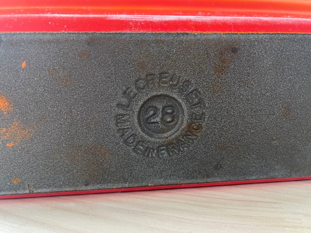 Le Creuset ル・クルーゼ テリーヌ皿　オレンジ 耐熱容器 28cm