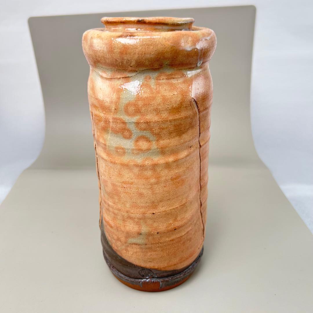 萩焼 十二代 田原陶兵衛 　花入　共箱　陶歴　花瓶　花生　花器　茶道具