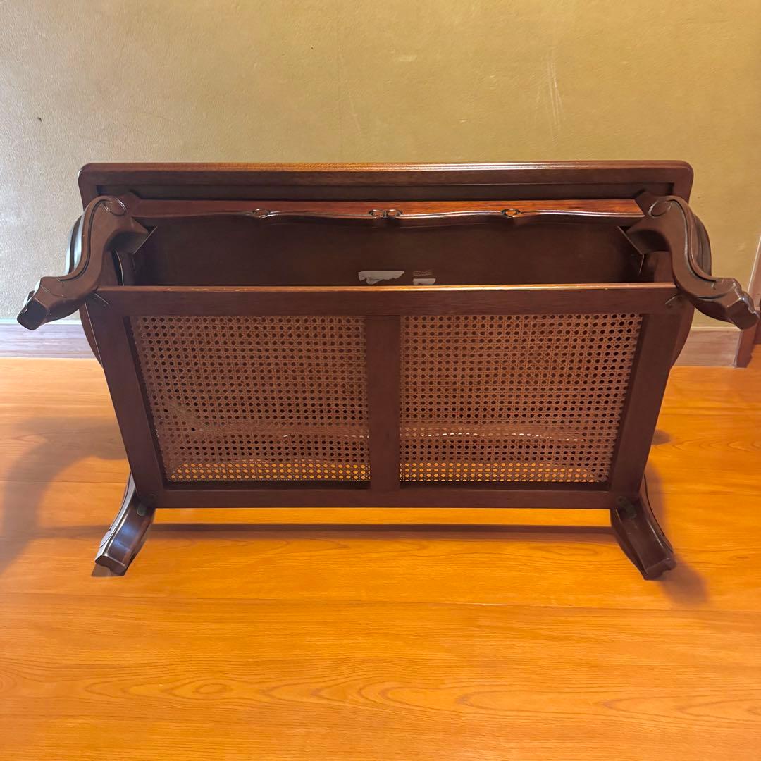 【美品】karimoku カリモク コロニアル ラタン 猫脚 センターテーブル