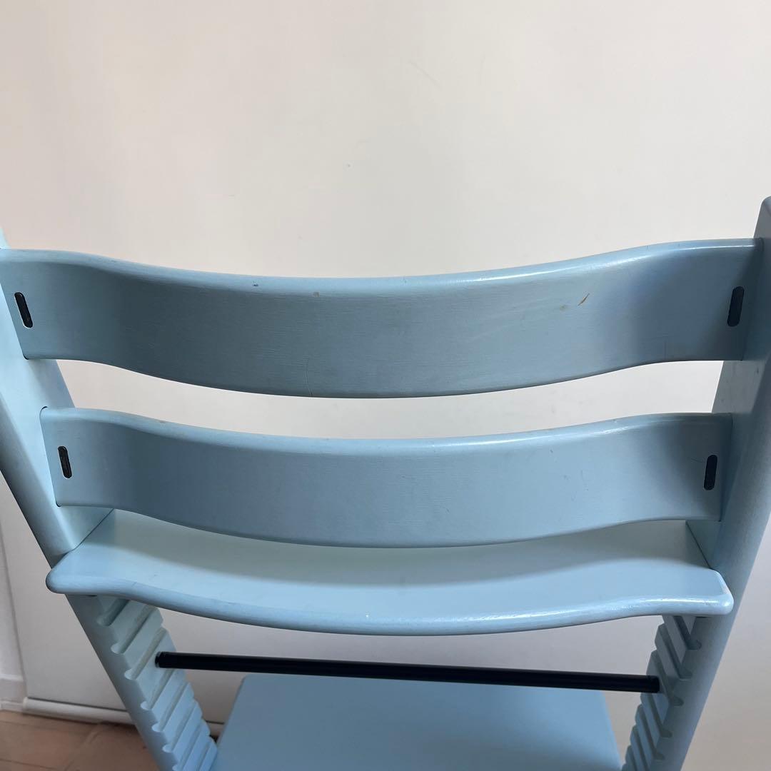 【新型】シリアルNo4　ストッケ トリップトラップ ハイチェア アクアブルー