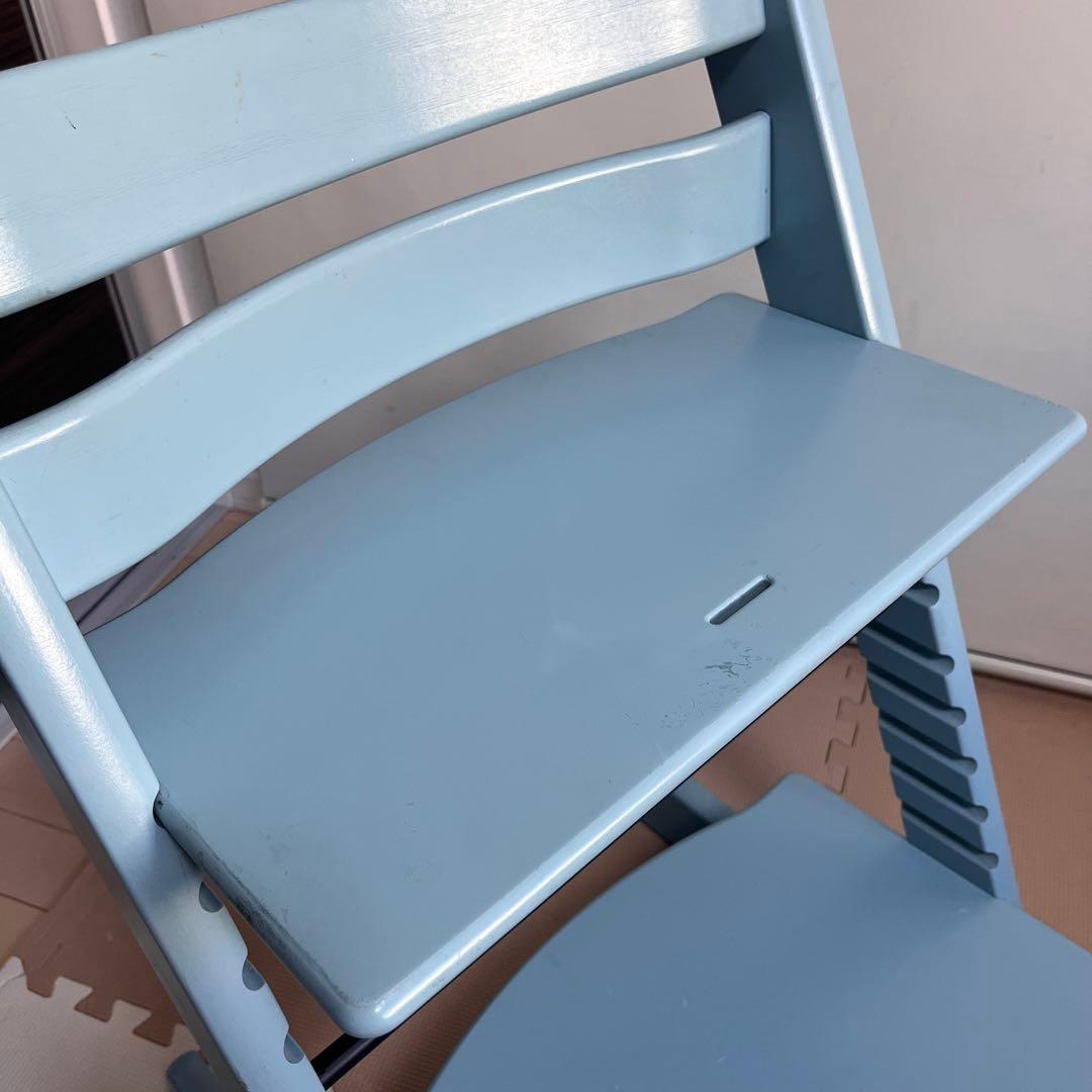 【新型】シリアルNo4　ストッケ トリップトラップ ハイチェア アクアブルー