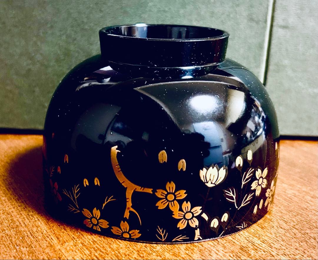 金沢　中山塗器　揃黒元禄 金彩蒔絵 漆器　15点セット