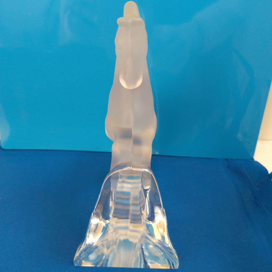 佐々木ガラス☆馬の形状のクリスタルガラス