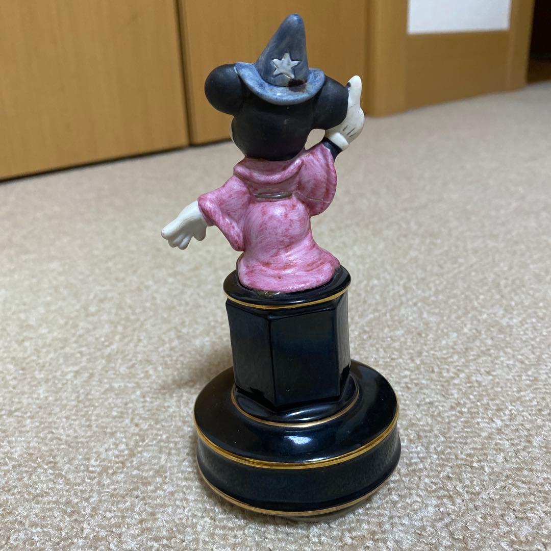 80s オルゴール　ディズニーランド　ミッキー マウス　スモールワールド　陶器製