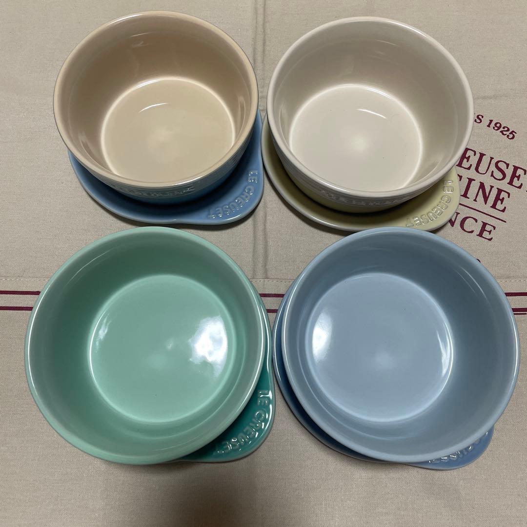 はな  LE CREUSET プレートオンディッシュ　2個セット　ブルー系