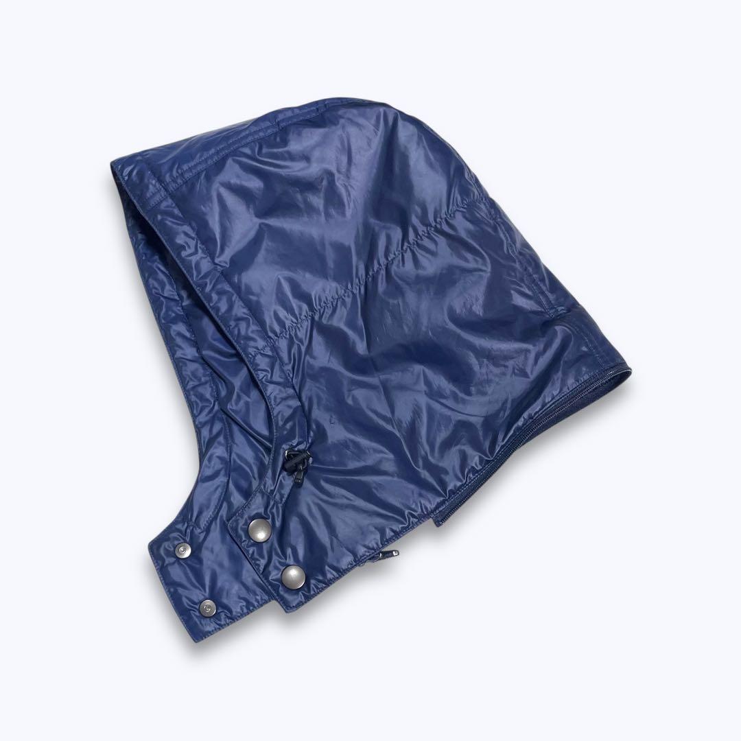 ディアドラ DIADORA ダウンコート ロング丈 L 紺 肉厚 ベンチコート